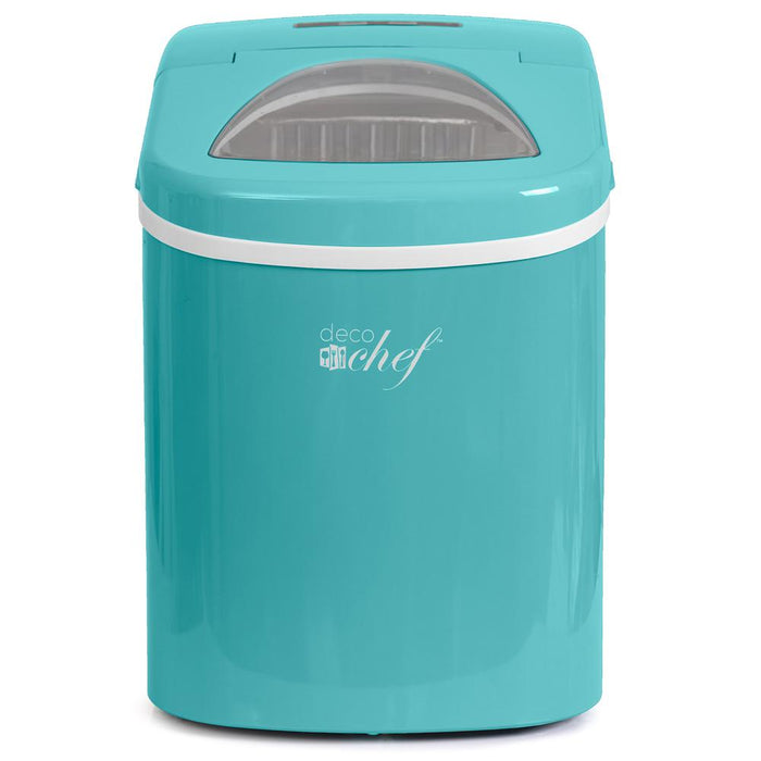 Deco Chef Compact Electric Ice Maker Turquoise with 1 Year Extended Warranty
