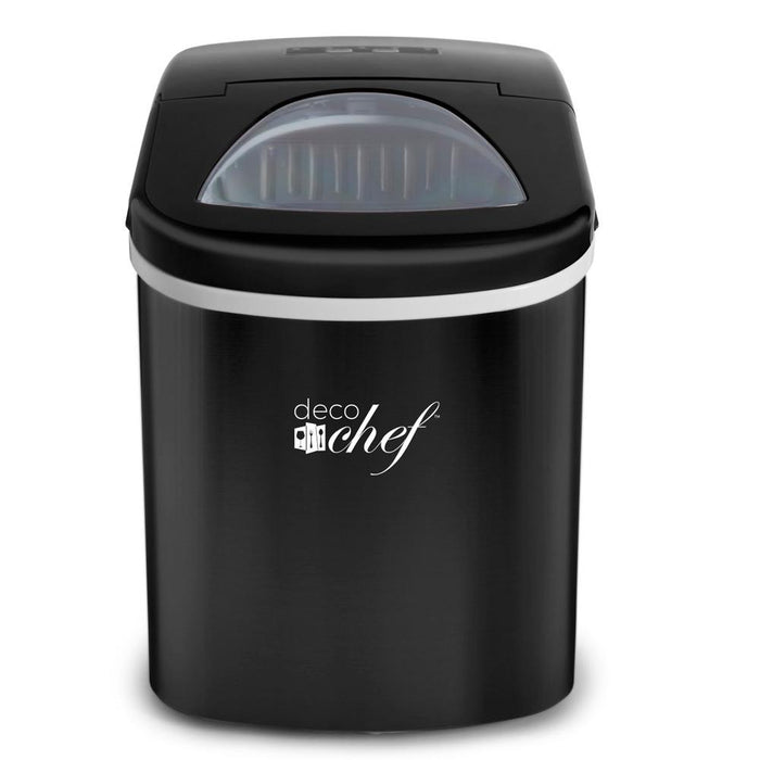 Deco Chef Compact Electric Ice Maker Black with 1 Year Extended Warranty