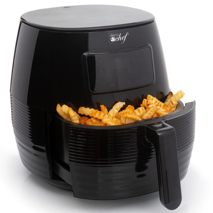 Deco Chef Digital 5.8QT Electric Air Fryer Black with 1 Year Extended Warranty