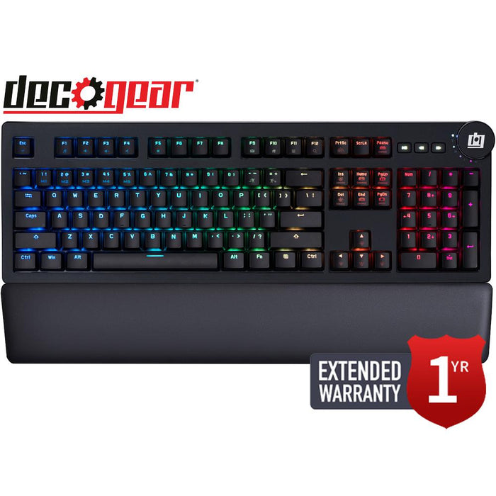 Deco Gear KMECHY1K Mechanical Keyboard Cherry MX Red w/ 1 Year Extended Warranty
