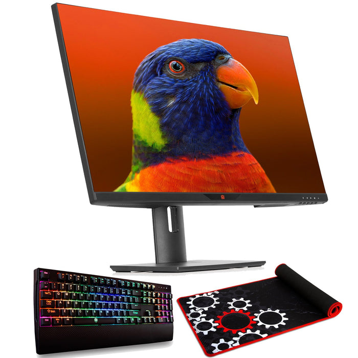 Deco Gear 28" 4K Ultrawide IPS Monitor w/ Bonus Mechanical Keyboard and Extended Mouse Pad