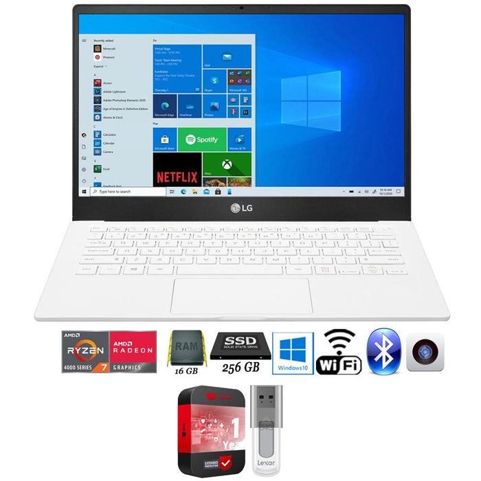 LG Ultra PC 13" Laptop Full HD Ryzen 7 4700U, 16GB/256GB SSD + 64GB Warranty Pack