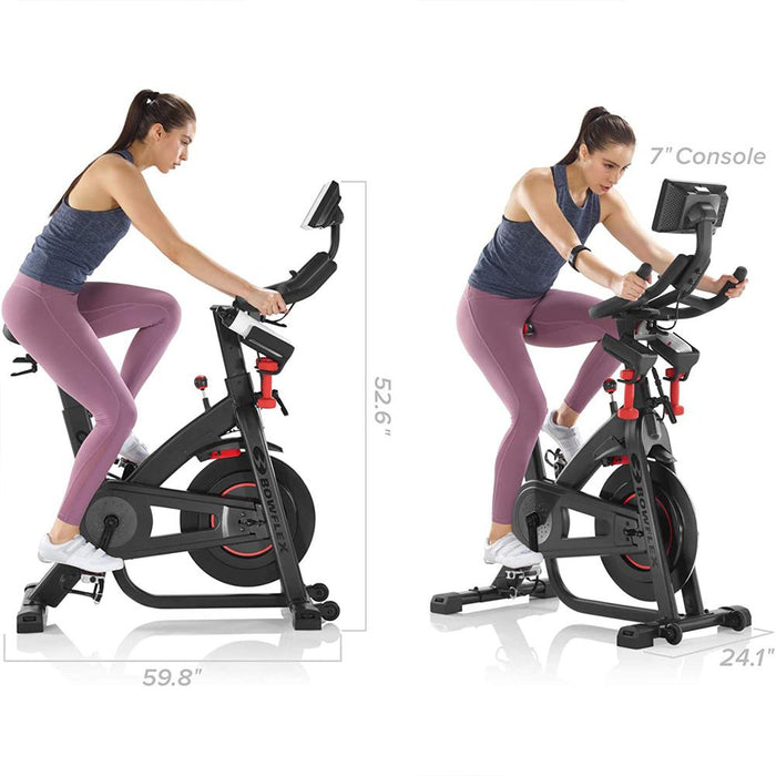 Bowflex C7 Indoor Stationary Exercise Bike Bluetooth with Earbuds Bundle