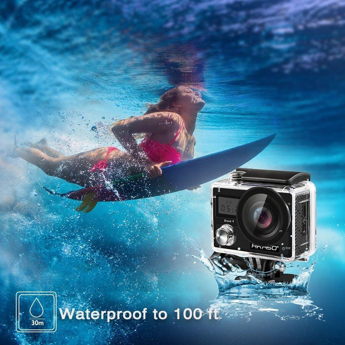 Akaso Brave 4 Waterproof Sports Action Camera FHD 4K 20MP + 32GB Accessory Kit