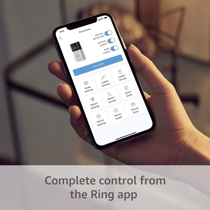 Ring Video Doorbell 3 Plus with 2x Motion Detector & Warranty Bundle