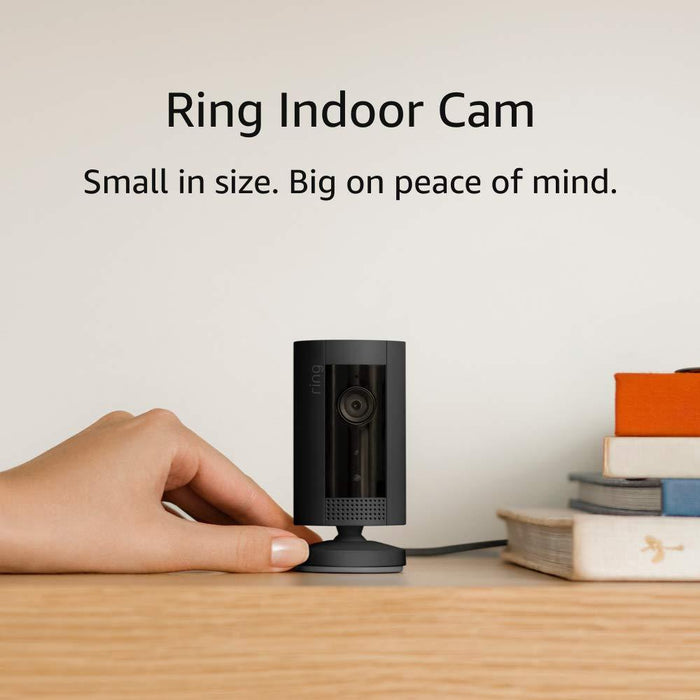Ring Indoor Cam  HD Security Camera Black + 2x Motion Detector & Warranty Bundle
