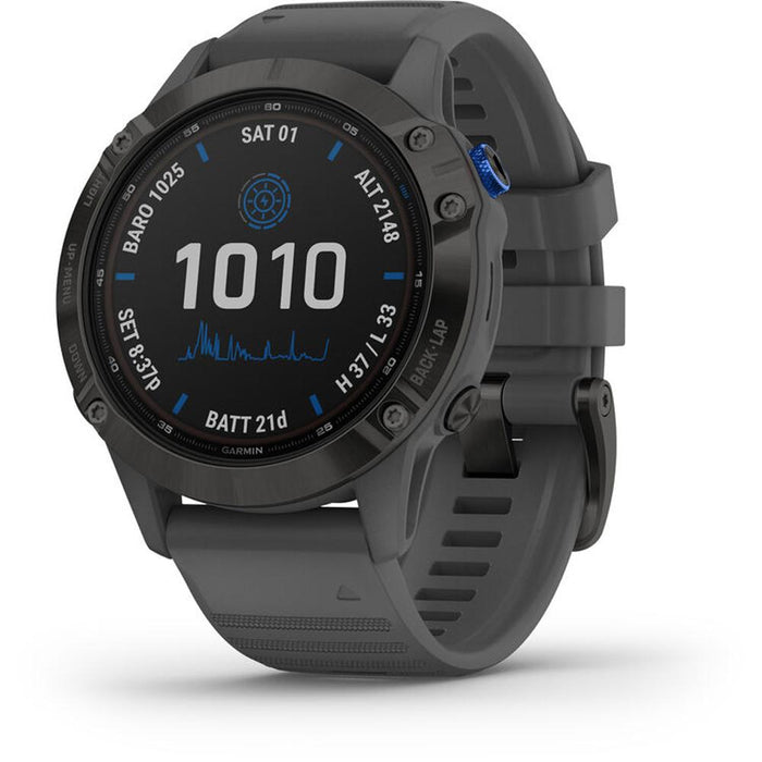 Garmin 010-02410-10 fenix 6 Pro Solar Multisport GPS Smartwatch +Screen Protector