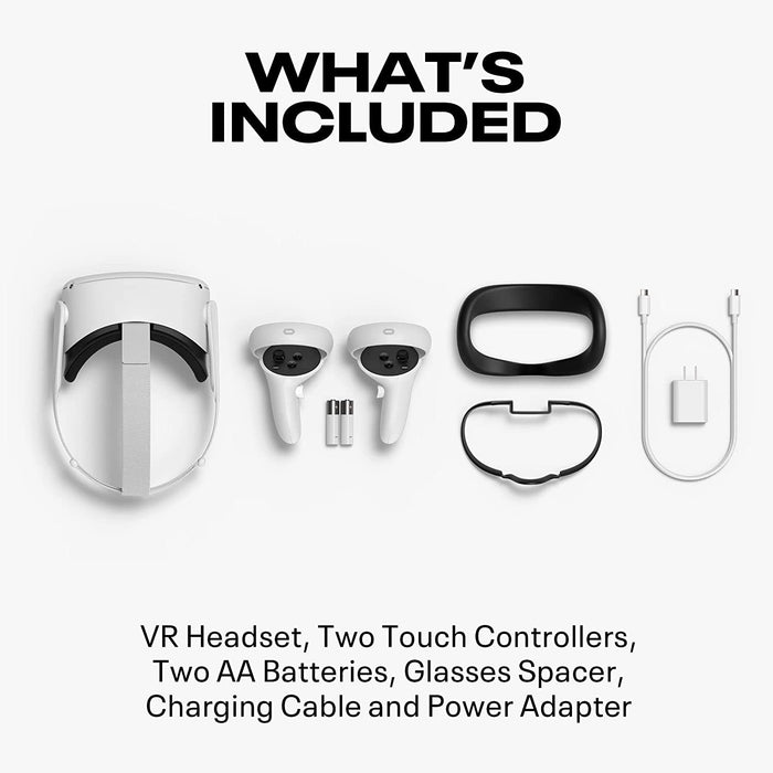 Oculus Quest 2 Virtual Reality Headset, Touch Controllers Bundle with Case and Face Pad