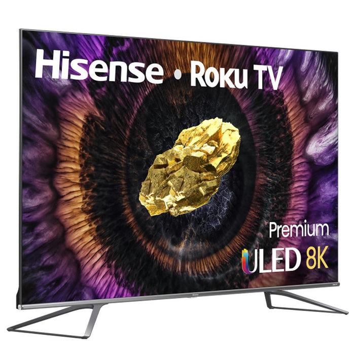 Hisense 75 Inch ULED 8K Quantum Dot Roku Smart TV 2021 with 2 Premium Warranty