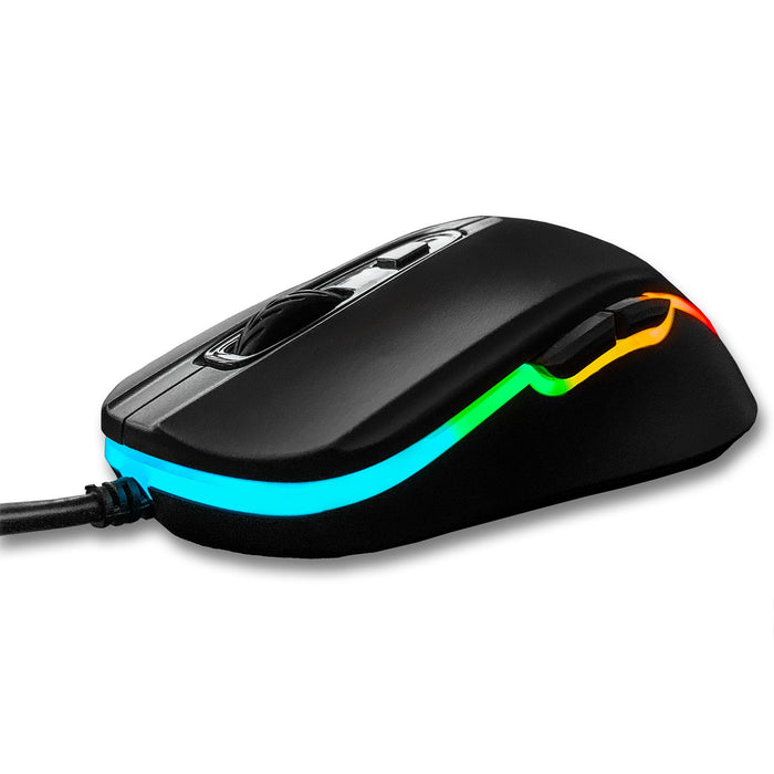 Deco Gear DGGMOUS Wired Gaming Mouse - 800-5000 DPI Adjustable - 11 RGB Modes - (Renewed)