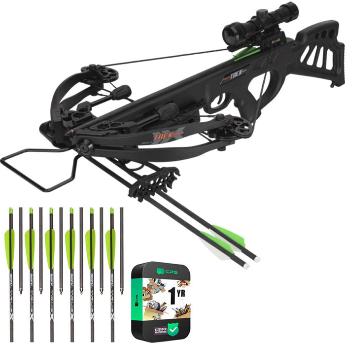 Bear Archery Trek 380 Crossbow Ready To Hunt Kit w/ Crossbow Bolts +Extended Warranty