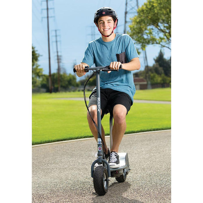 Razor E300S Seated Electric Scooter Gray with 1 Year Extended Warranty