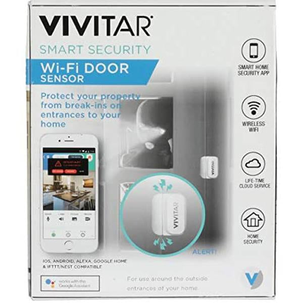 Vivitar Smart Home Security WiFi Door Sensor - White (WT06)