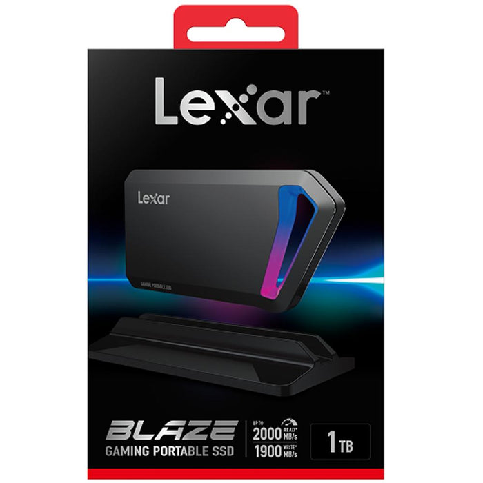 Lexar SL660 Blaze Gaming Portable Solid State Drive, 1TB (LSL660X001T-RNNNU)