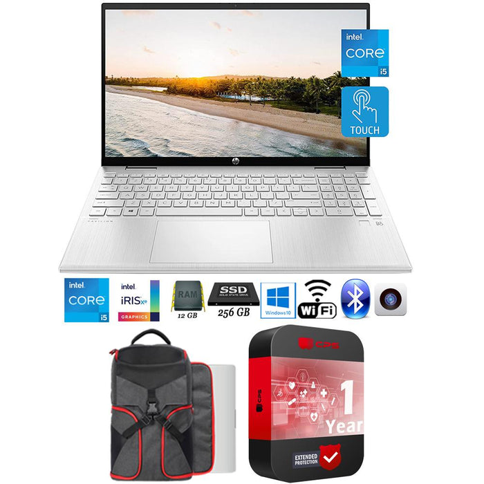 HP Pavilion x360 15.6" Laptop Intel Core i5-1135G7 12/256GB SSD +Backpack Bundle