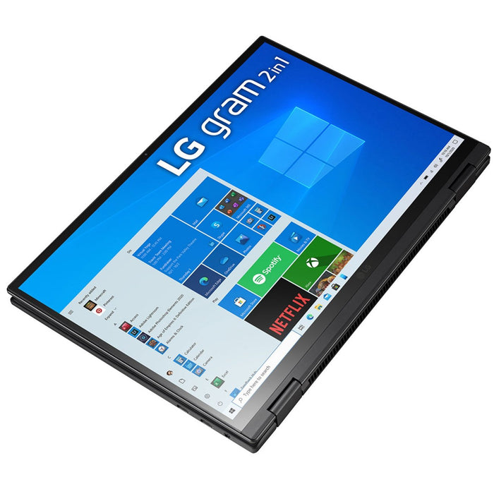 LG gram 14" 2-in-1 Lightweight Touch Display Laptop + Intel Evo +Backpack Bundle