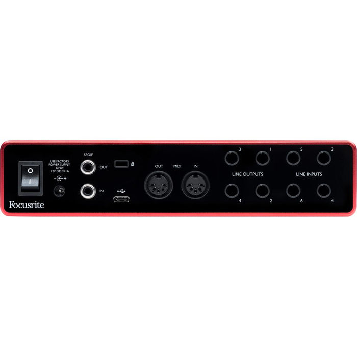 Focusrite Scarlett 8i6 (3rd Gen) 8-in, 6-out USB Audio Interface (AMS-SCARLETT-8I6-3G)