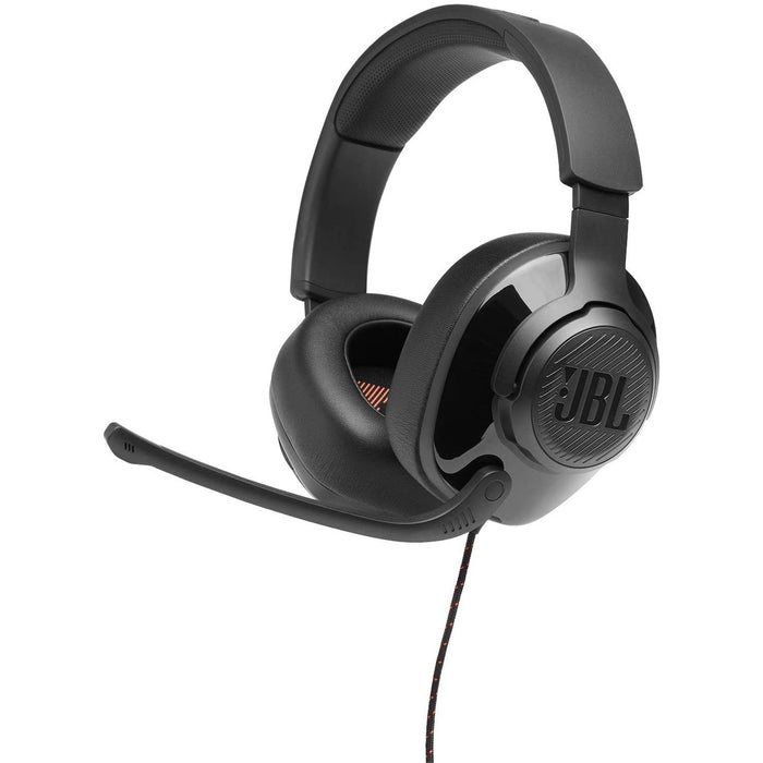 JBL Quantum 200 Wired Over-Ear Gaming Headset Flip-Up Mic +Gaming Headset Hanger