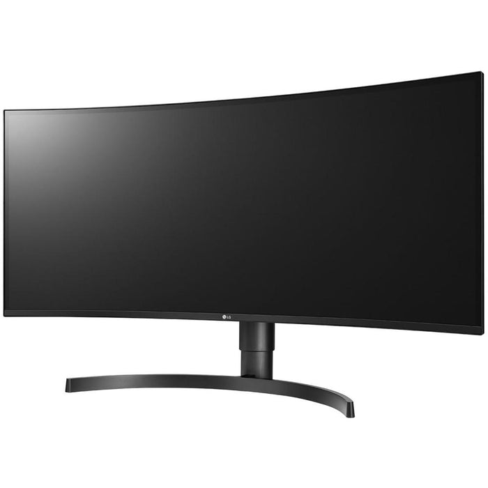 LG WL85C 34" IPS Curved WQHD HDR 10 Monitor with Stand (Black) w/ AI Webcam Bundle
