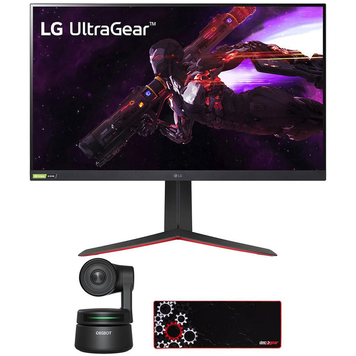 LG 32" UltraGear QHD Nano IPS 165Hz HDR Monitor w/ AI Webcam Bundle
