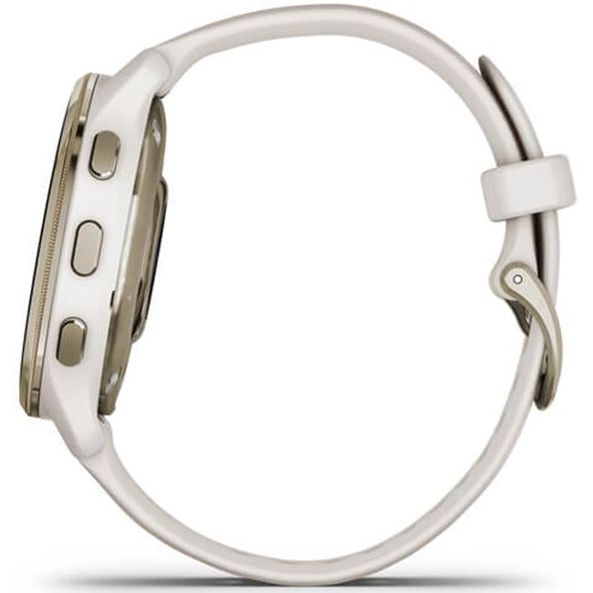 Garmin Venu 2 Plus GPS Smartwatch, Cream Gold Bezel with Ivory Silicone Band