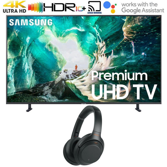 Samsung 75-inch RU8000 LED Smart 4K UHD TV 2019 + Sony Wireless Headphones