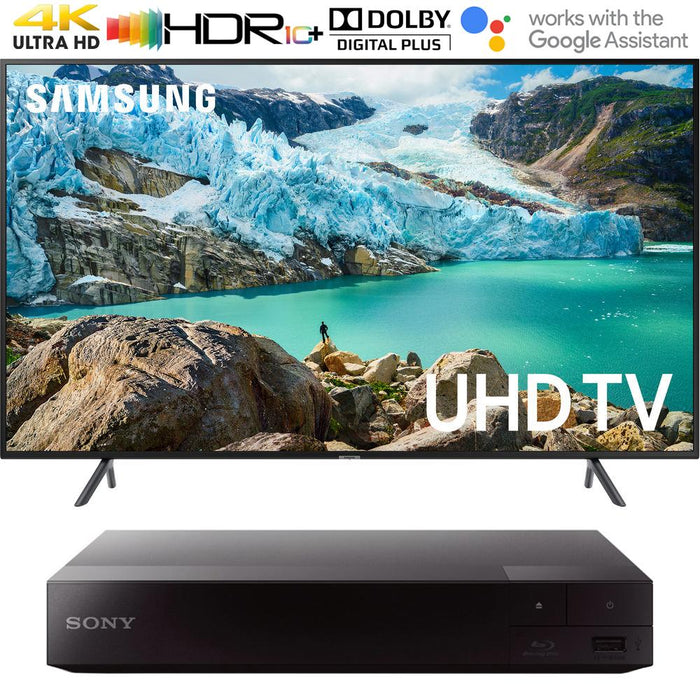 Samsung 50" RU7100 LED Smart 4K UHD TV 2019 + Sony Blu-ray Disc Player