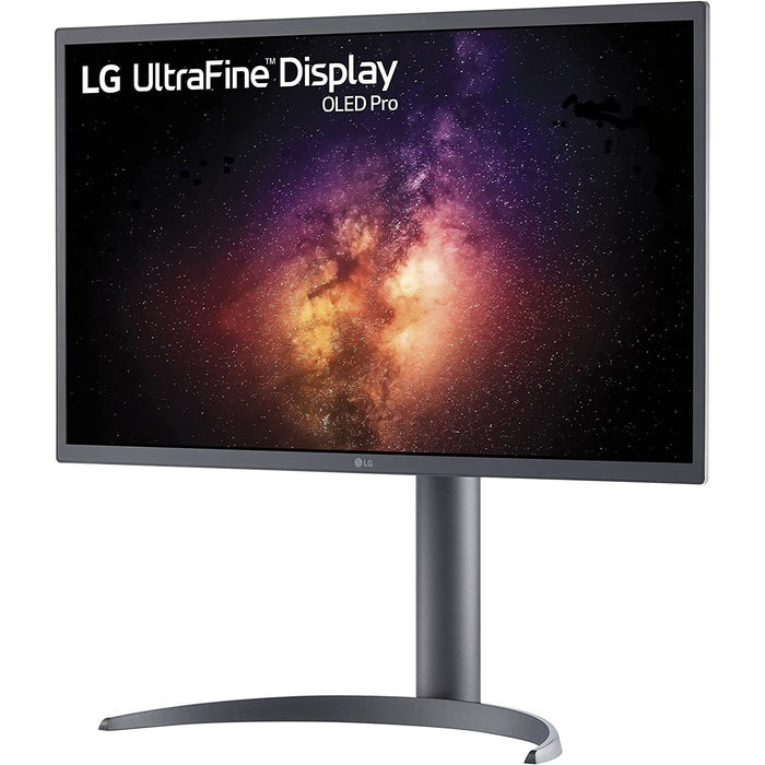 LG 27" UltraFine 4K OLED 3840x2160 Display Monitor with Pixel Dimming - 27EP950-B