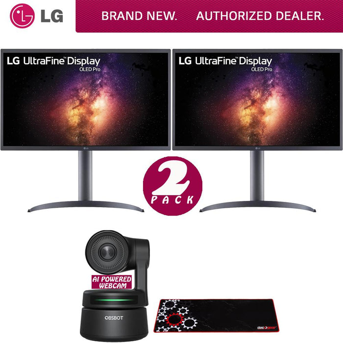 LG 27 UltraFine 4K OLED Display Dual Monitor + AI-Powered PTZ