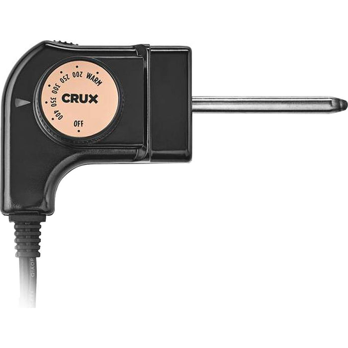 CRUX 22 Inch Electric Griddle, Removable Temperature Probe - Black/Copper (14619)