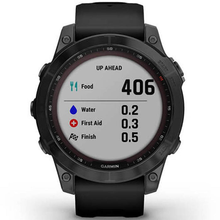 Garmin Fenix 7 Solar Smartwatch Slate with Black Band + 2 Year Extended Warranty