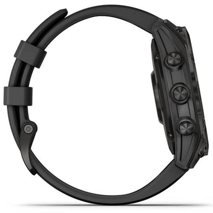 Garmin Fenix 7 Sapphire Solar Smartwatch Black with Black Band + 2 Year Warranty