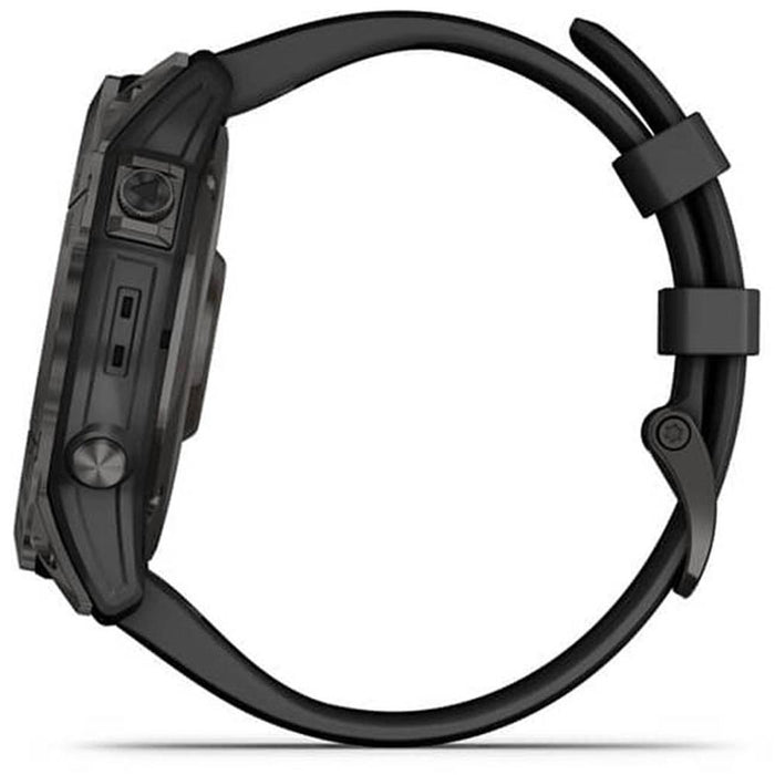 Garmin Fenix 7X Sapphire Solar Smartwatch Carbon w/ Black Band + 2 Year Warranty