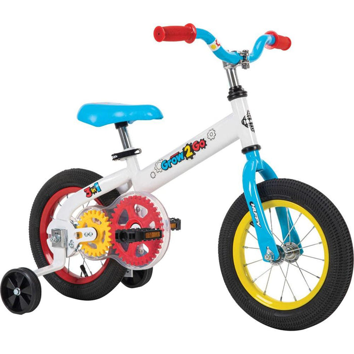 Huffy Grow 2 Go Conversion Balance to Pedal Bike (Red, Blue, and Yellow) - 22321