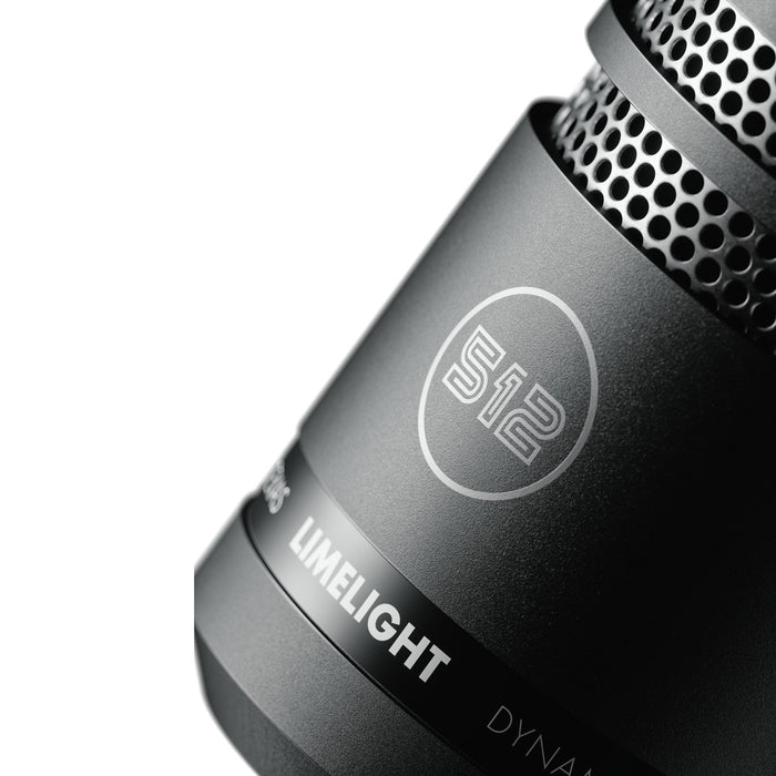 512 Audio Limelight, Dynamic Vocal XLR Microphone for Content Creation/Streaming - 512-LLT