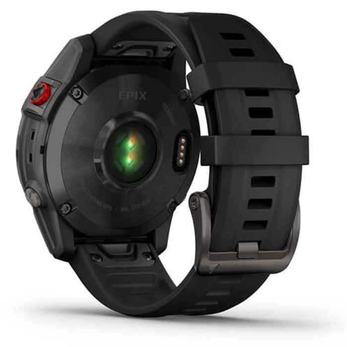 Garmin epix Gen 2, Premium Active Smartwatch, Black Titanium w/ Accessories Bundle