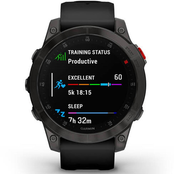 Garmin epix Gen 2, Premium Active Smartwatch, Black Titanium w/ Accessories Bundle