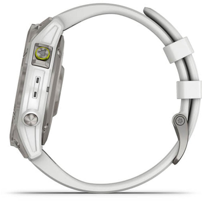 Garmin epix Gen 2, Premium Active Smartwatch, White Titanium w/ Accessories Bundle