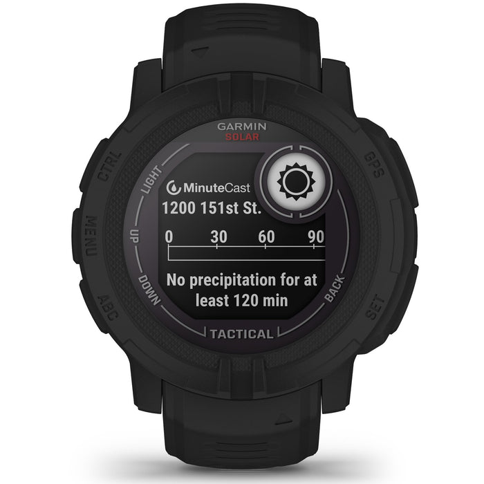 Garmin Instinct 2 Solar Smartwatch, Tactical Edition, Black