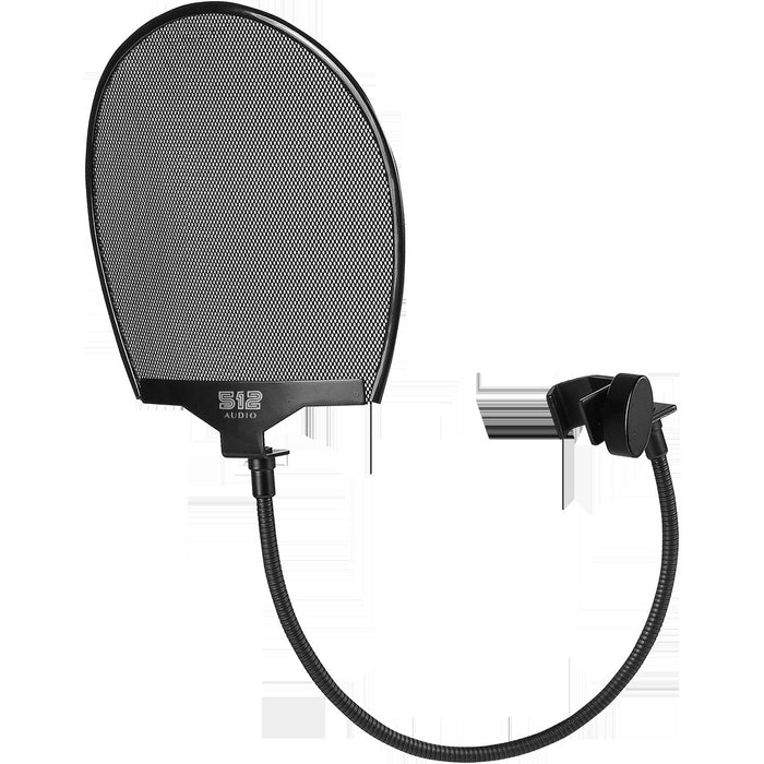 512 Audio Professional Microphone Pop Filter With Adjustable C-Clamp