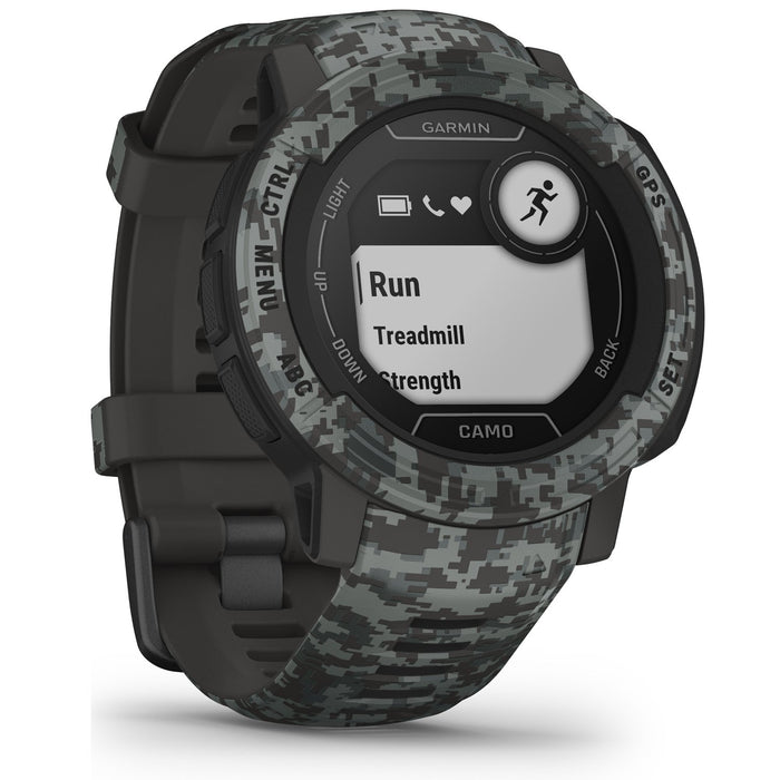 Garmin Instinct 2 Camo Edition GPS Smartwatch/Fitness Tracker - Graphite Camo
