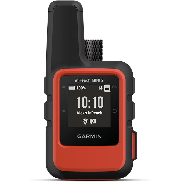 Garmin inReach Mini 2 Portable Satellite Communicator/GPS Navigator - Flame Red