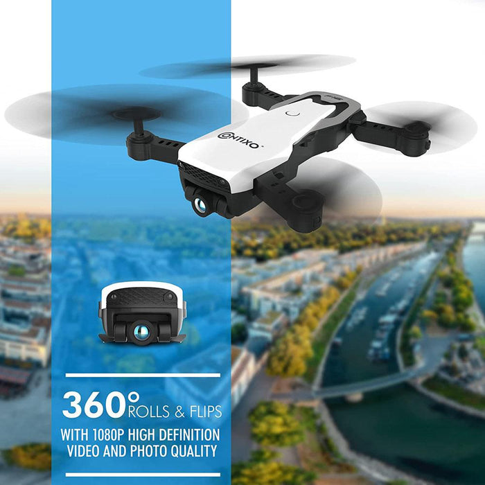 Contixo F16 Drone with 1080P Full HD Camera, 2.4G Storage, Remote Controlled - Open Box