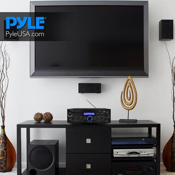 Pyle PDA5BU Compact Bluetooth Stereo Amplifier Receiver System - Open Box