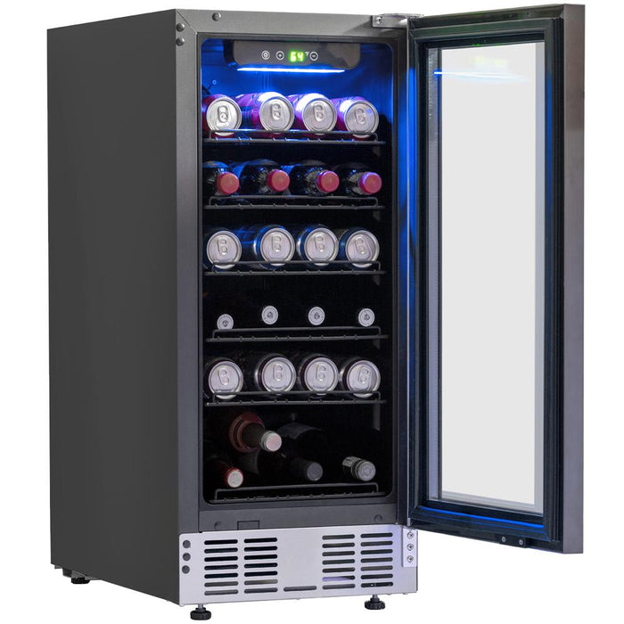 Deco Chef 15" Under Counter Beverage Cooler and Refrigerator - Renewed
