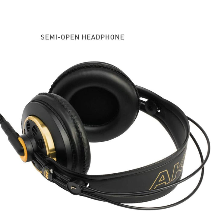 AKG Pro Audio K240 Studio Over-Ear Professional Headphones + Warranty Bundle