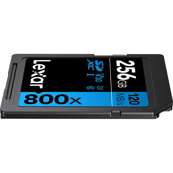 Lexar 256GB High-Performance 800x UHS-I SDHC Memory Card (BLUE Series)