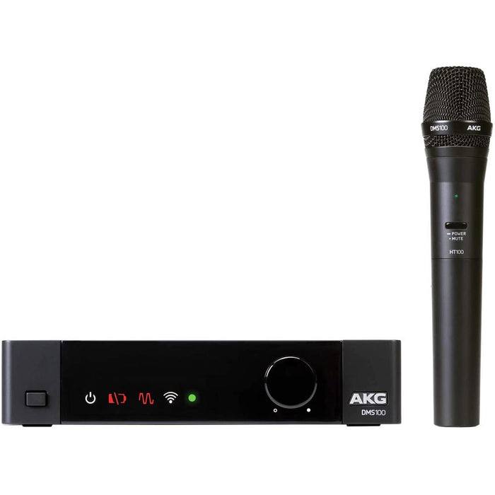 AKG Pro Audio DMS100 Digital Wireless Microphone System, Vocal Set w/ Pop Filter Kit
