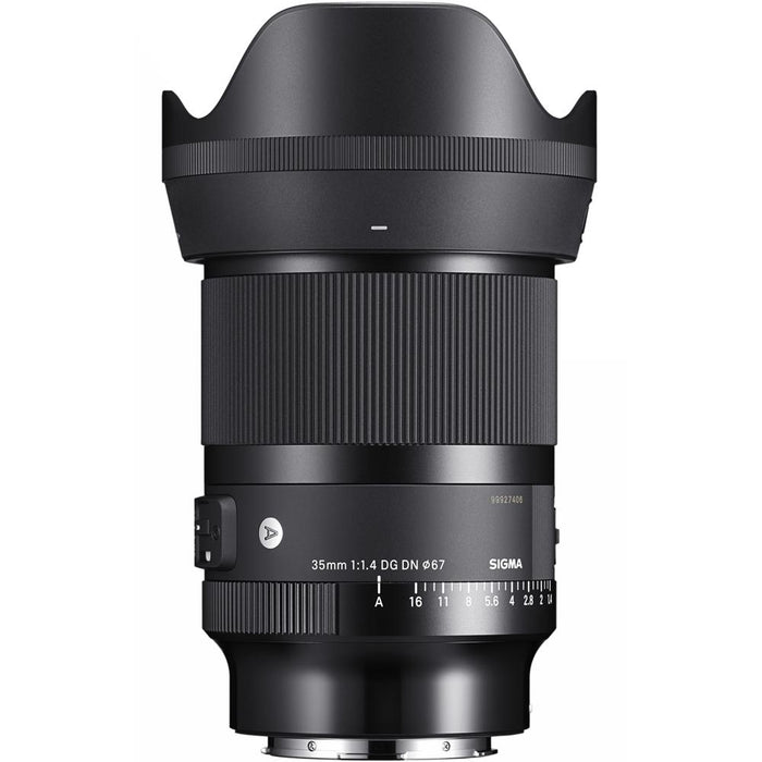 Sigma 35mm F1.4 DG DN Art Lens For Sony E-Mount Mirrorless Cameras + 64GB Card