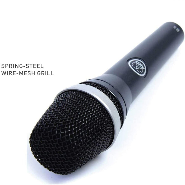 AKG D5 Professional Dynamic Stage Vocal Microphone + Universal Pop Filter Kit